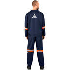 Technician 100% Cotton Conti Suit - Reflective Arms & Legs - Orange Tape