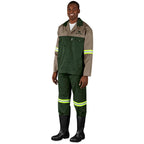 Site Premium Two-Tone Polycotton Jacket - Reflective Arms - Yellow Tape