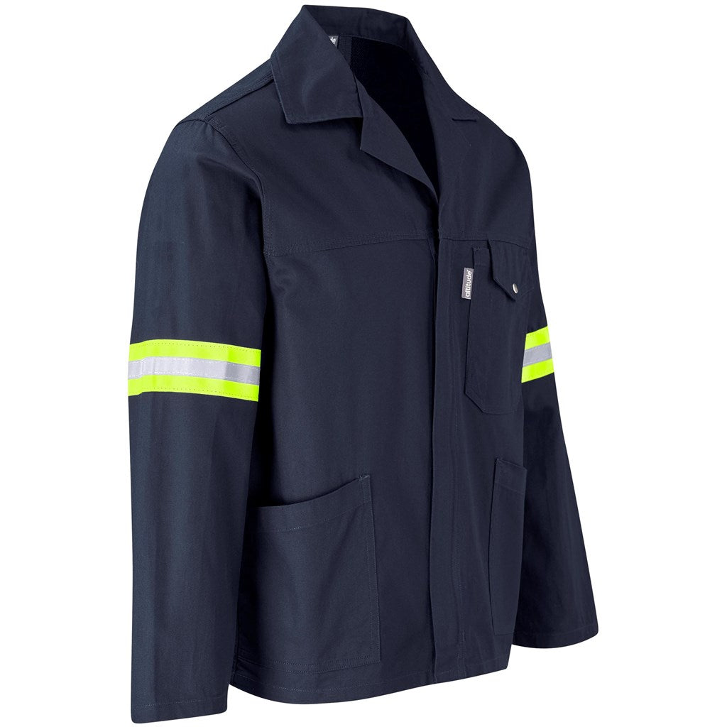 Artisan Premium 100% Cotton Jacket - Reflective Arms - Yellow Tape