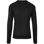 Mens Long Sleeve Peru V-Neck Jersey - Black