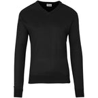 Mens Long Sleeve Peru V-Neck Jersey - Black