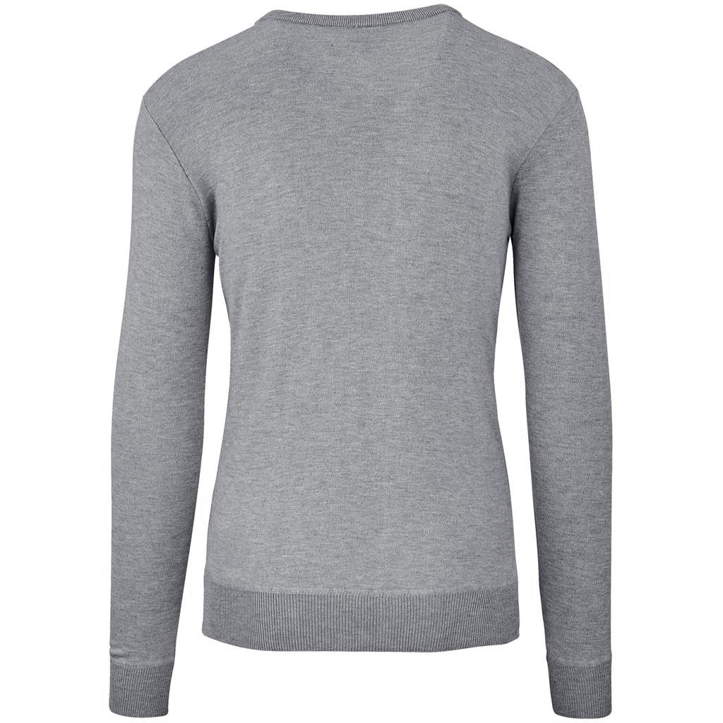 Mens Long Sleeve Peru V-Neck Jersey - Grey