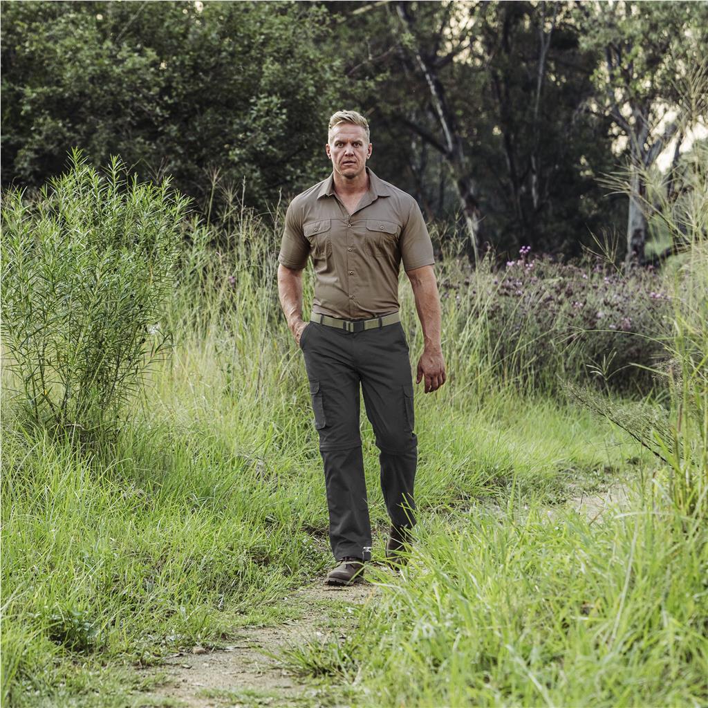 Mens Cargo Zip Off Pants