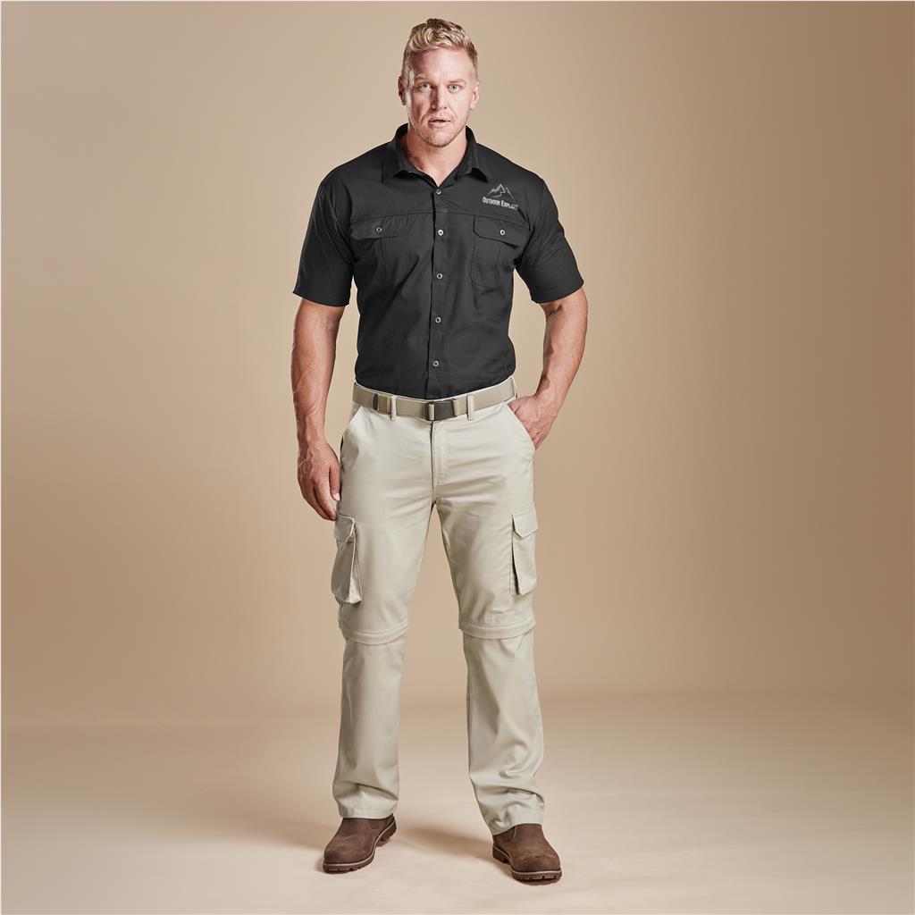 Mens Cargo Zip Off Pants