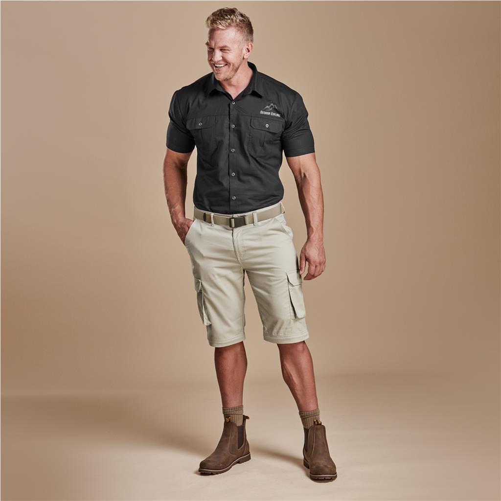 Mens Cargo Zip Off Pants