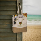 Okiyo Suna Jute & Cotton Beach Bag