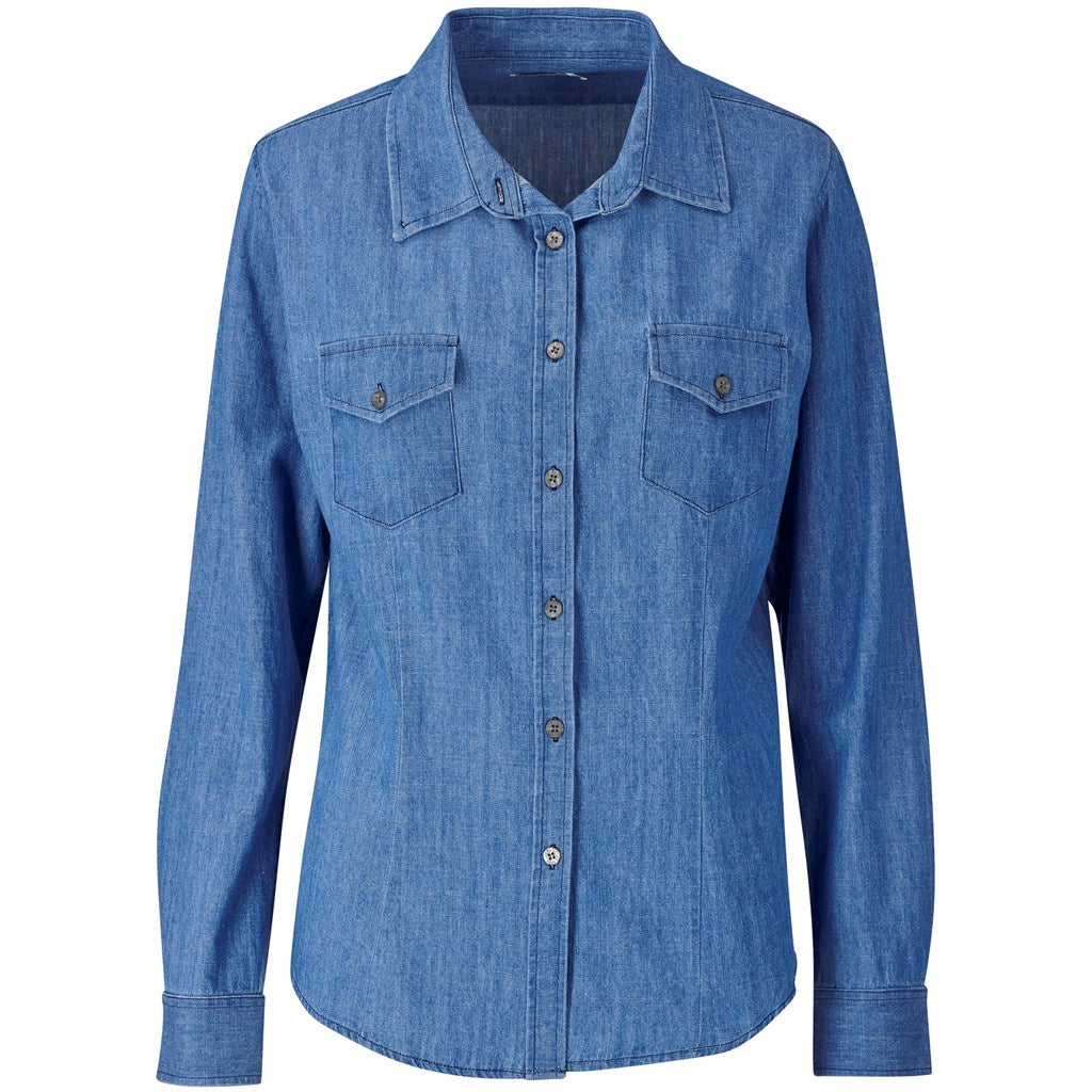 Ladies Long Sleeve Eastwood Denim Shirt