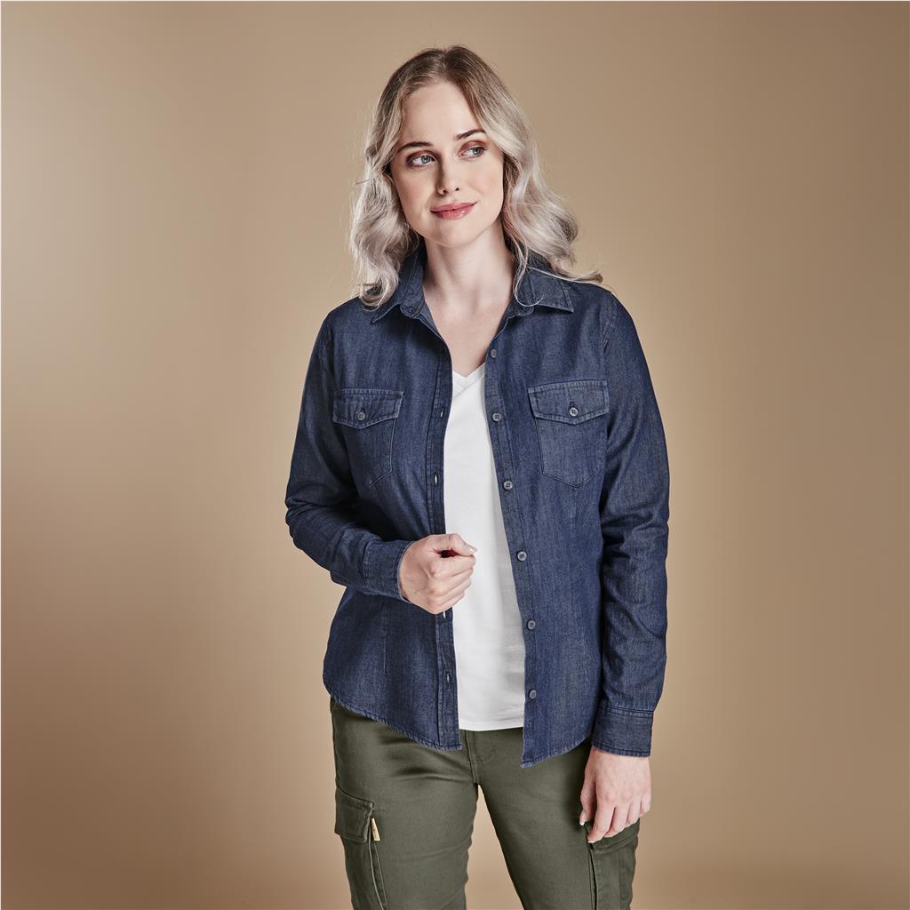 Ladies Long Sleeve Eastwood Denim Shirt