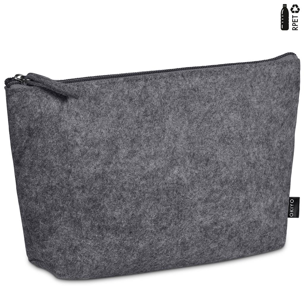 Okiyo Kesho Recycled PET Felt Mini Cosmetic Bag