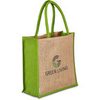 Okiyo Okinawa Jute Tote - Lime