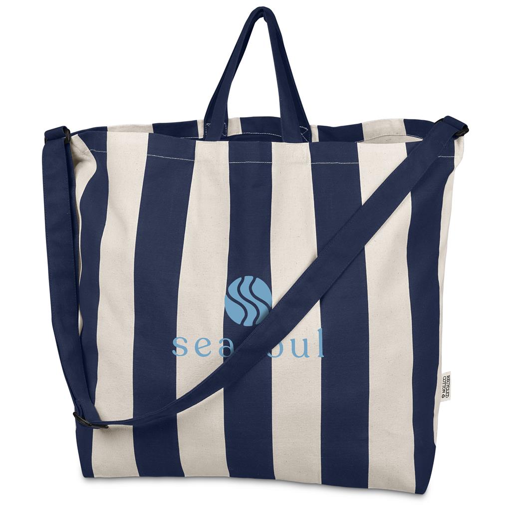 Okiyo Natsuri Recycled Cotton Canvas Large Beach Bag