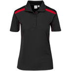 Ladies United Golf Shirt - Black Red