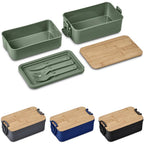 Urban Terrain Lakeside Double Layer Lunch Box & Cutlery Set