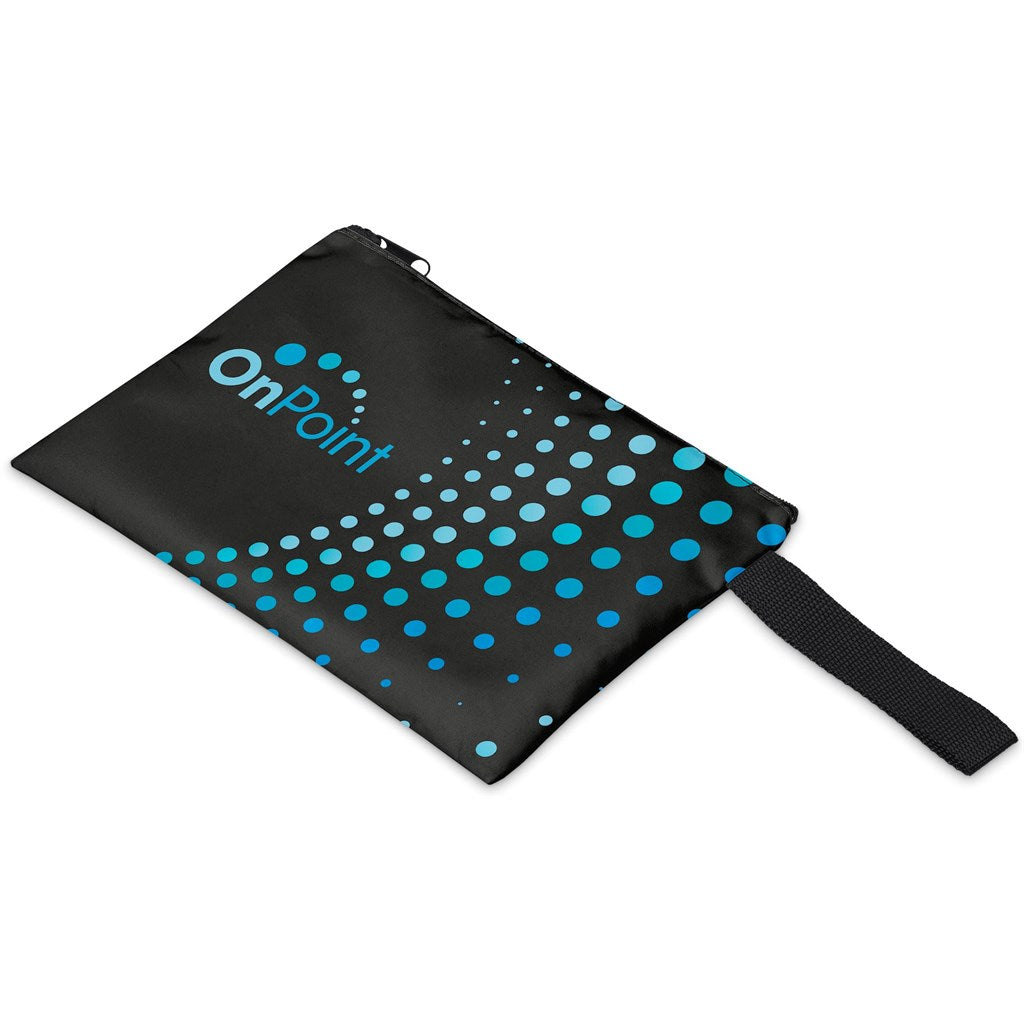 Pre-Printed Sample Hoppla Aloe Toiletry Bag With PVC Front Window