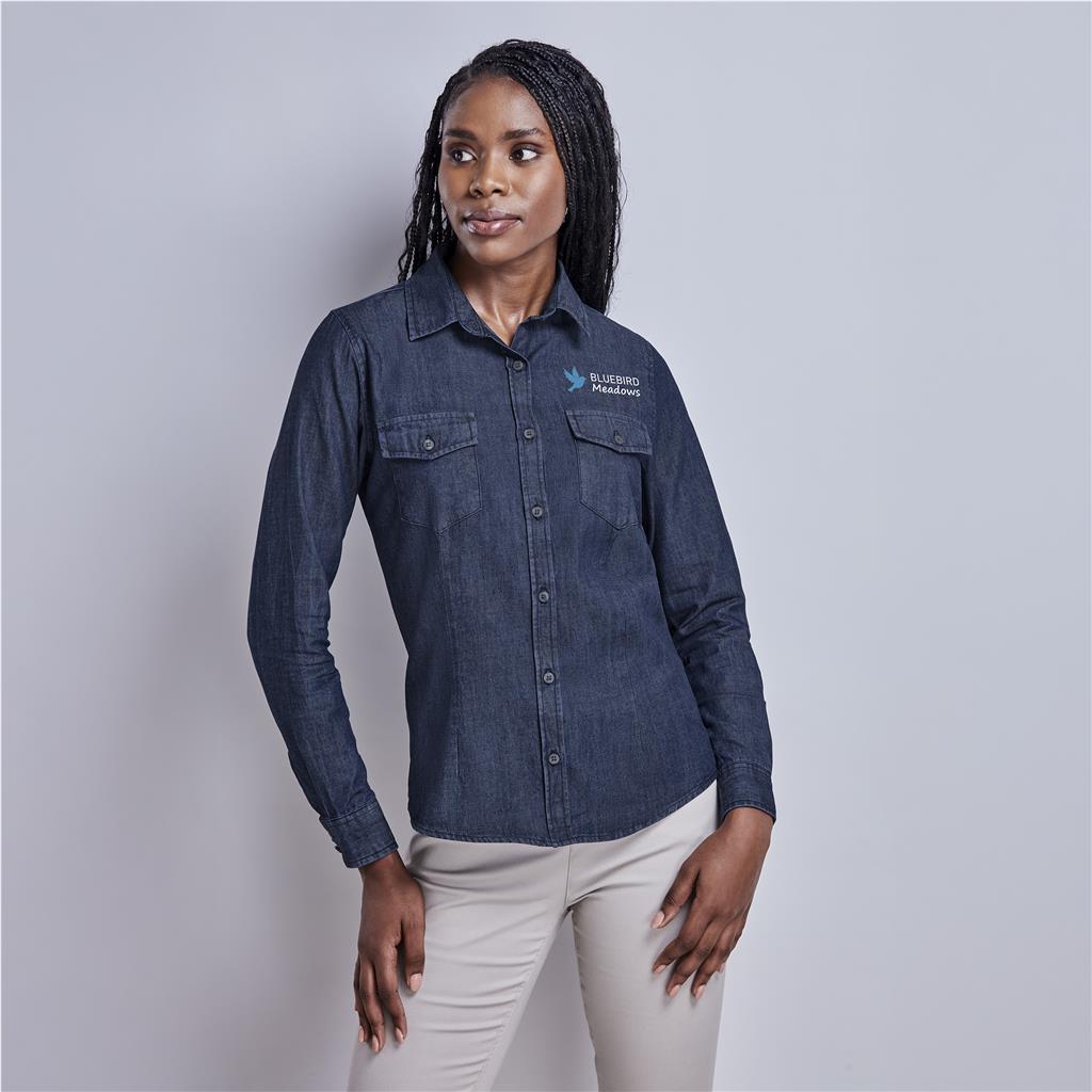 Ladies Long Sleeve Eastwood Denim Shirt