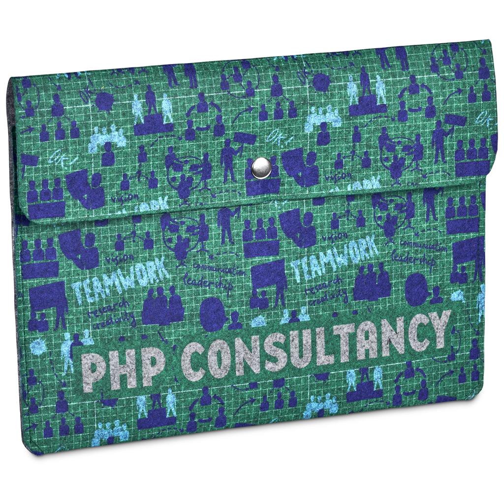 Pre-Production Sample Hoppla Revo RPET Felt Document Holder