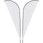 Legend 2M Sublimated Sharkfin Double-Sided Flying Banner - 1 complete unit