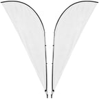 Legend 3M Sublimated Sharkfin Double-Sided Flying Banner - 1 complete unit