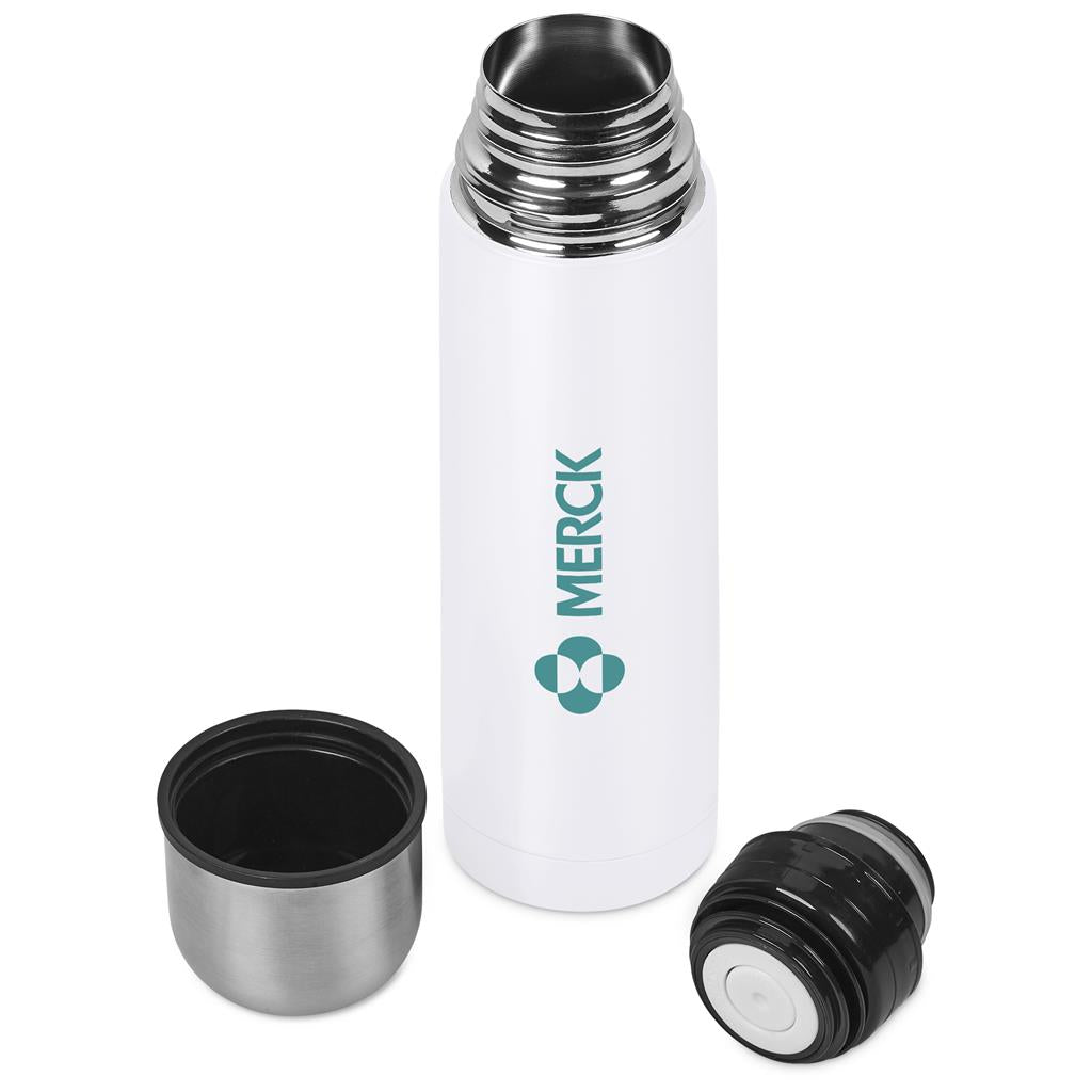 Altitude Alpaca Stainless Steel Vacuum Flask – 500ml - Solid White