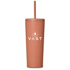 Kooshty Concorde Stainless Steel & Plastic Double-Wall Tumbler & Straw - 720ml