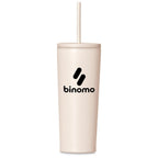 Kooshty Concorde Stainless Steel & Plastic Double-Wall Tumbler & Straw - 720ml