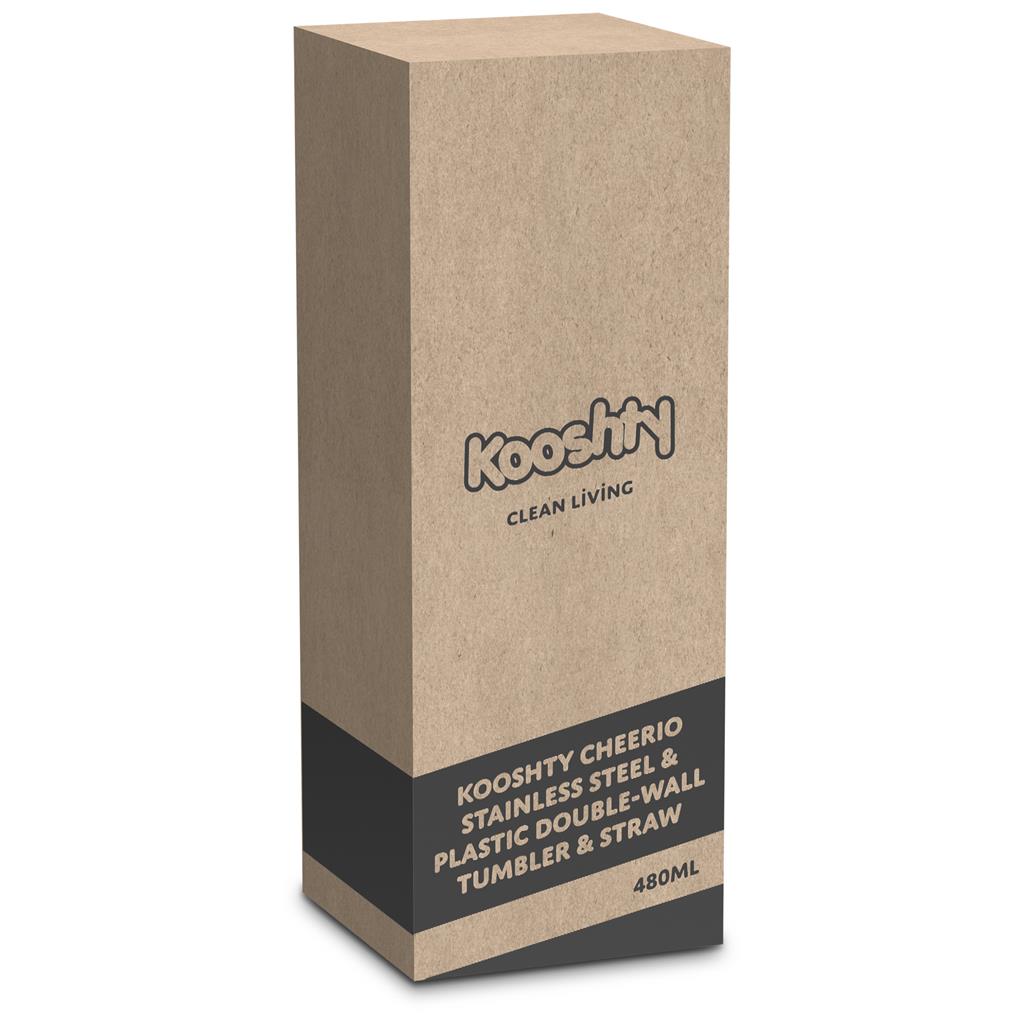 Kooshty Cheerio DW Tumbler & Straw – 480ml