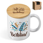 Okiyo Sozo Bamboo & Ceramic Sublimation Coffee Mug - 330ml