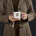 Serendipio Sienna Cork & Ceramic Sublimation Coffee Mug - 340ml