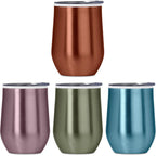Serendipio Vogue Madison Stainless Steel & Plastic Double-Wall Tumbler - 350ml