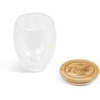 Okiyo Moco Glass & Bamboo Double-Wall Cup - 350ml