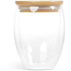 Okiyo Moco Glass & Bamboo Double-Wall Cup - 350ml