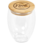 Okiyo Moco Glass & Bamboo Double-Wall Cup - 350ml