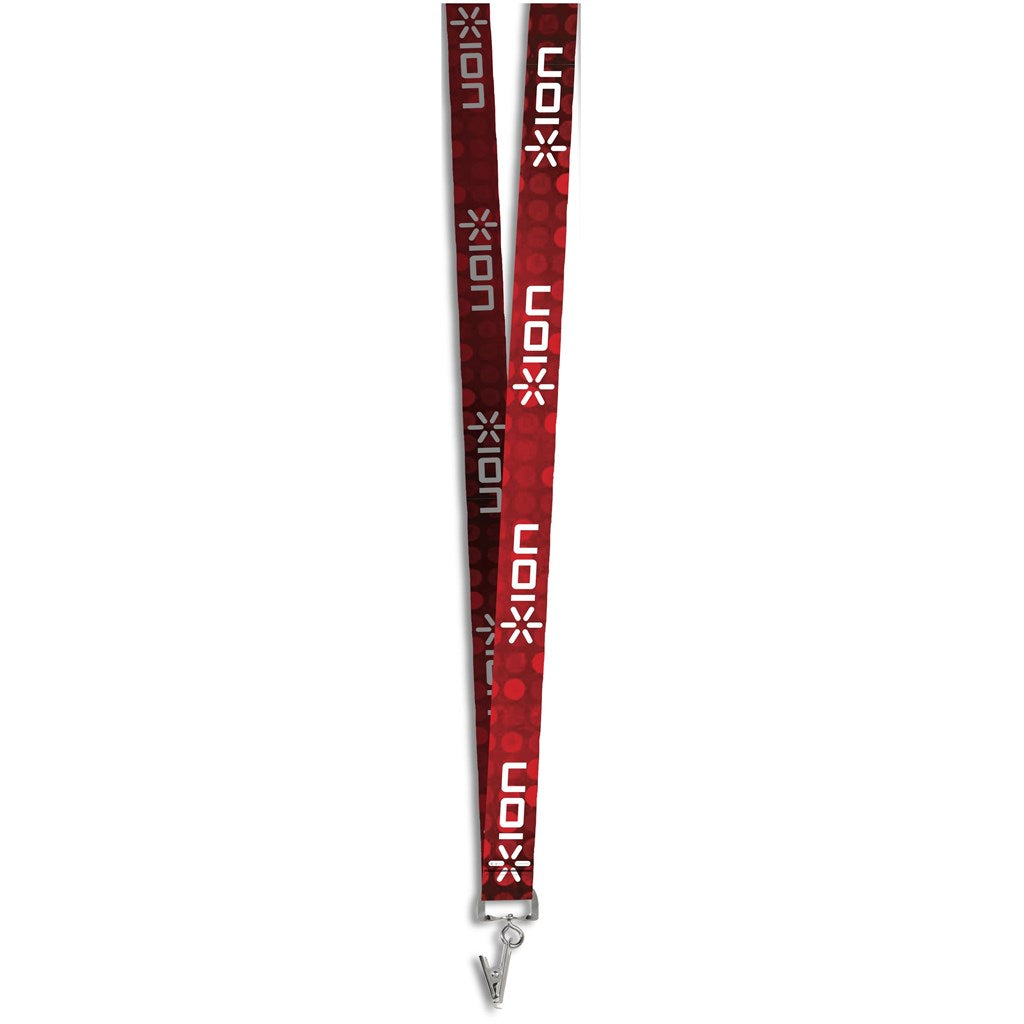 Altitude Crocodile Clip Double-Sided Sublimation Satin Lanyard