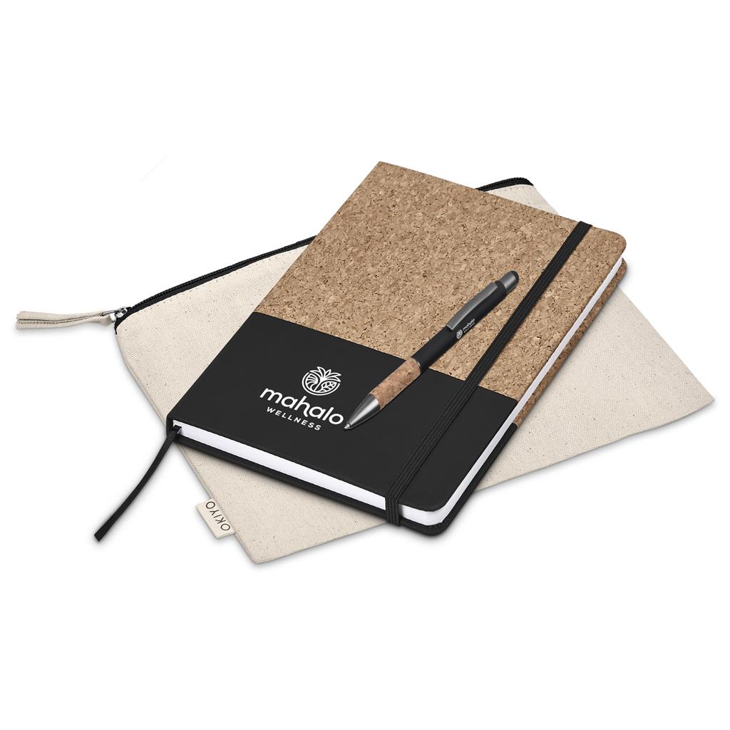 Okiyo Denki Cork Notebook & Pen Set