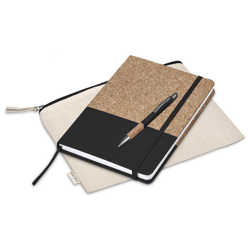 Okiyo Denki Cork Notebook & Pen Set