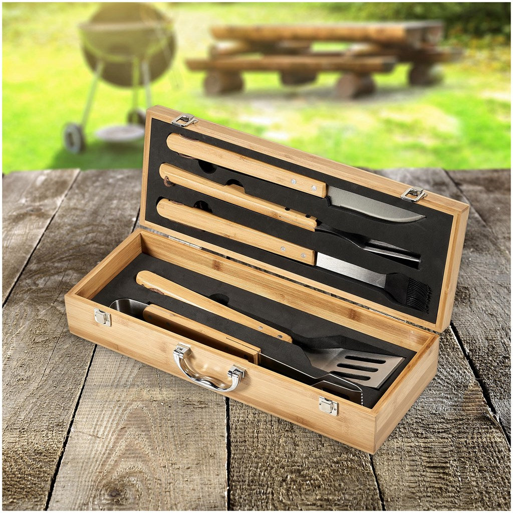 Okiyo Yakiniku Bamboo 5-Piece Braai Set
