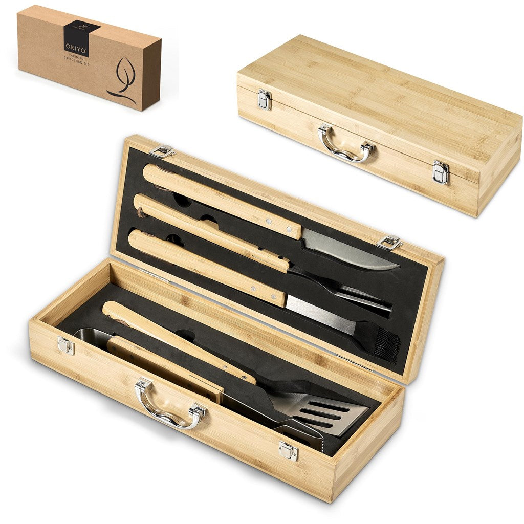 Okiyo Yakiniku Bamboo 5-Piece Braai Set