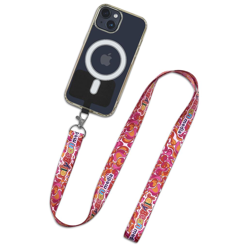 Altitude Turaco Double-Sided Sublimated Satin Crossbody Phone Strap