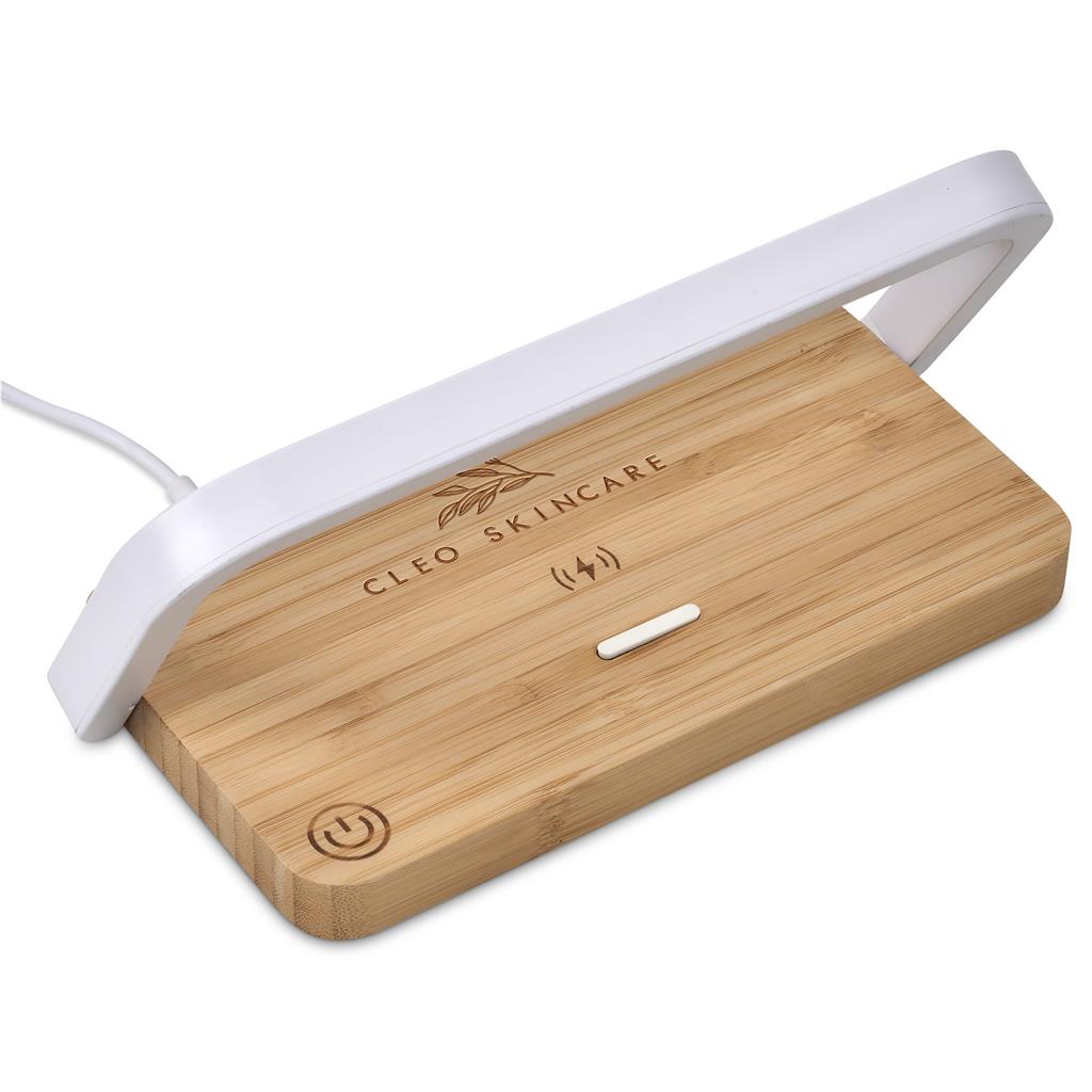 Okiyo Yoru Bamboo Wireless Charger & Night Light