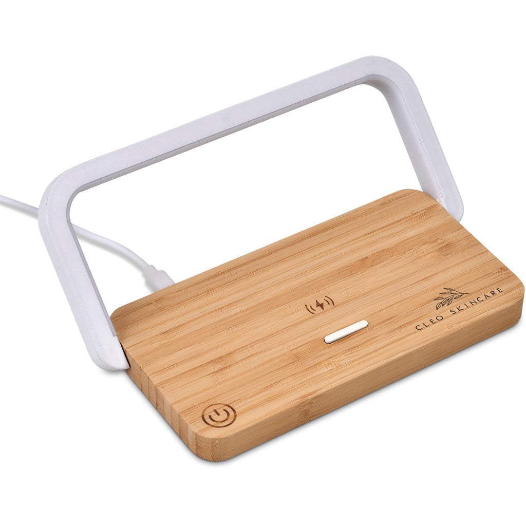 Okiyo Yoru Bamboo Wireless Charger & Night Light