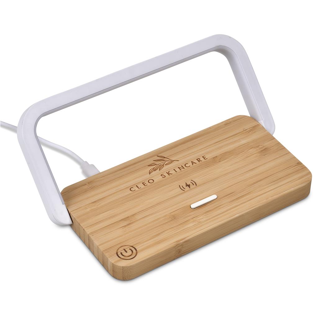 Okiyo Yoru Bamboo Wireless Charger & Night Light