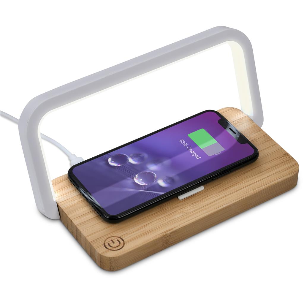 Okiyo Yoru Bamboo Wireless Charger & Night Light