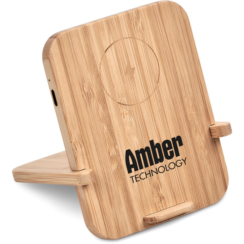 Okiyo Noryoku Bamboo Wireless Charging Phone Stand
