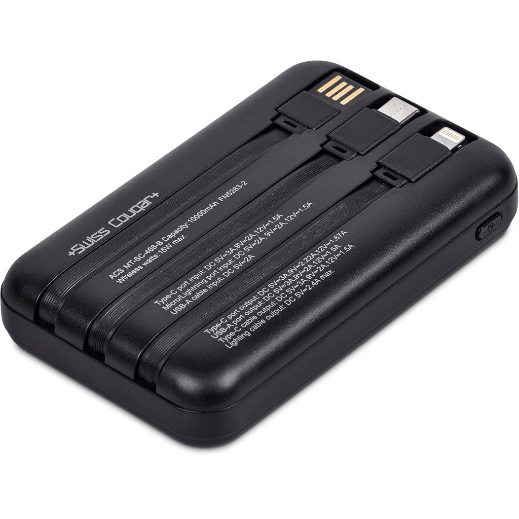 Swiss Cougar Argos Fast Charge 20W Wireless Charging Magnetic Power Bank -10,000mAh