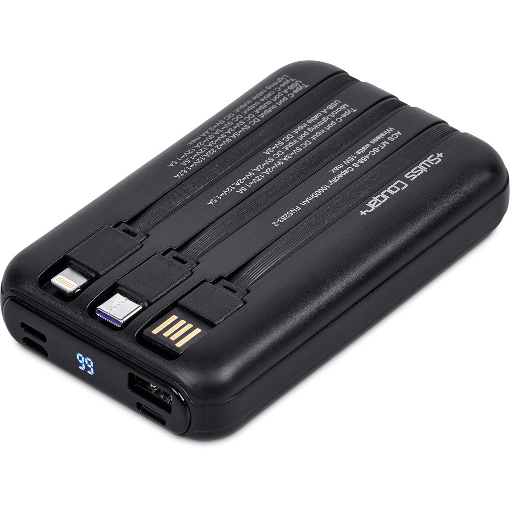 Swiss Cougar Argos Fast Charge 20W Wireless Charging Magnetic Power Bank -10,000mAh