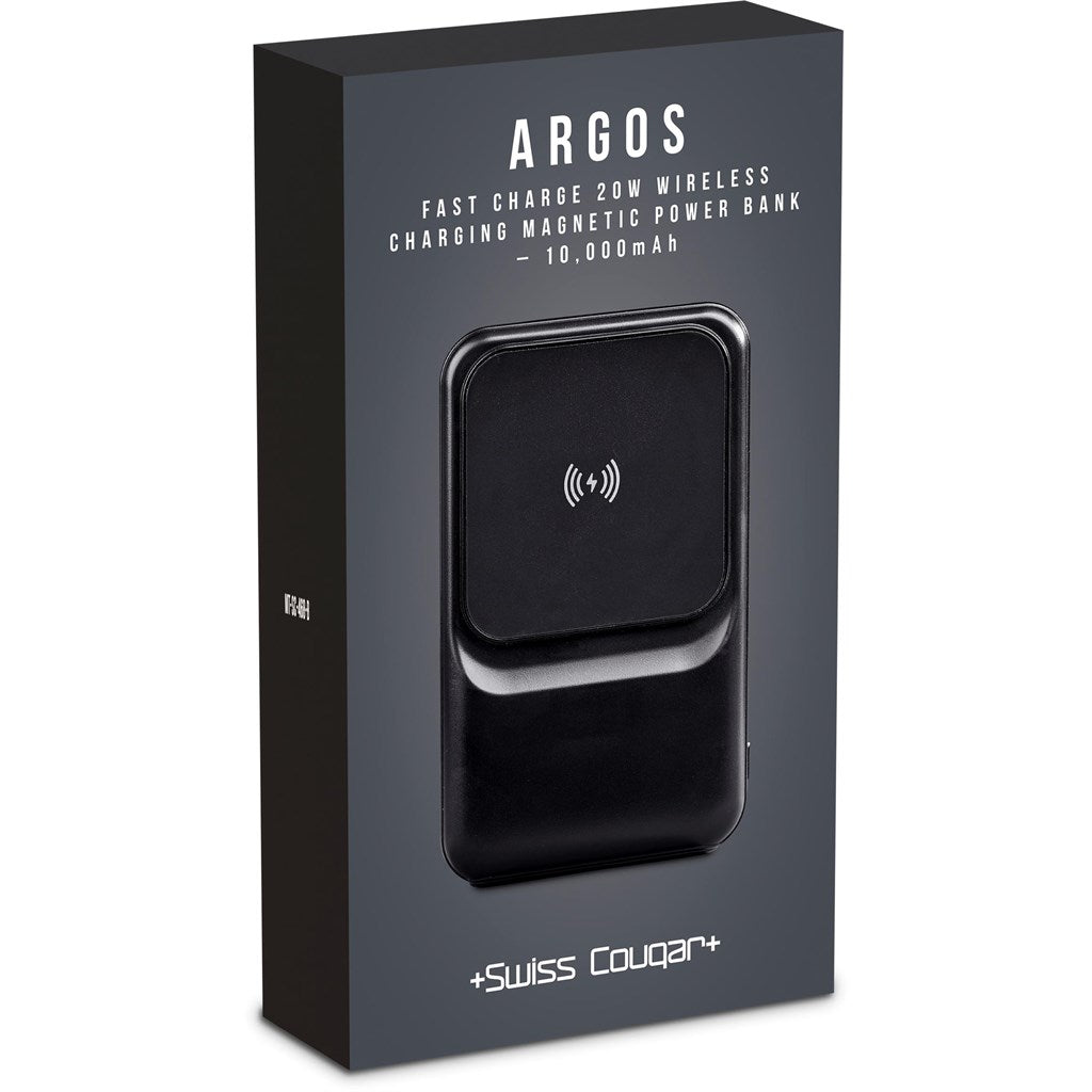 Swiss Cougar Argos Fast Charge 20W Wireless Charging Magnetic Power Bank -10,000mAh