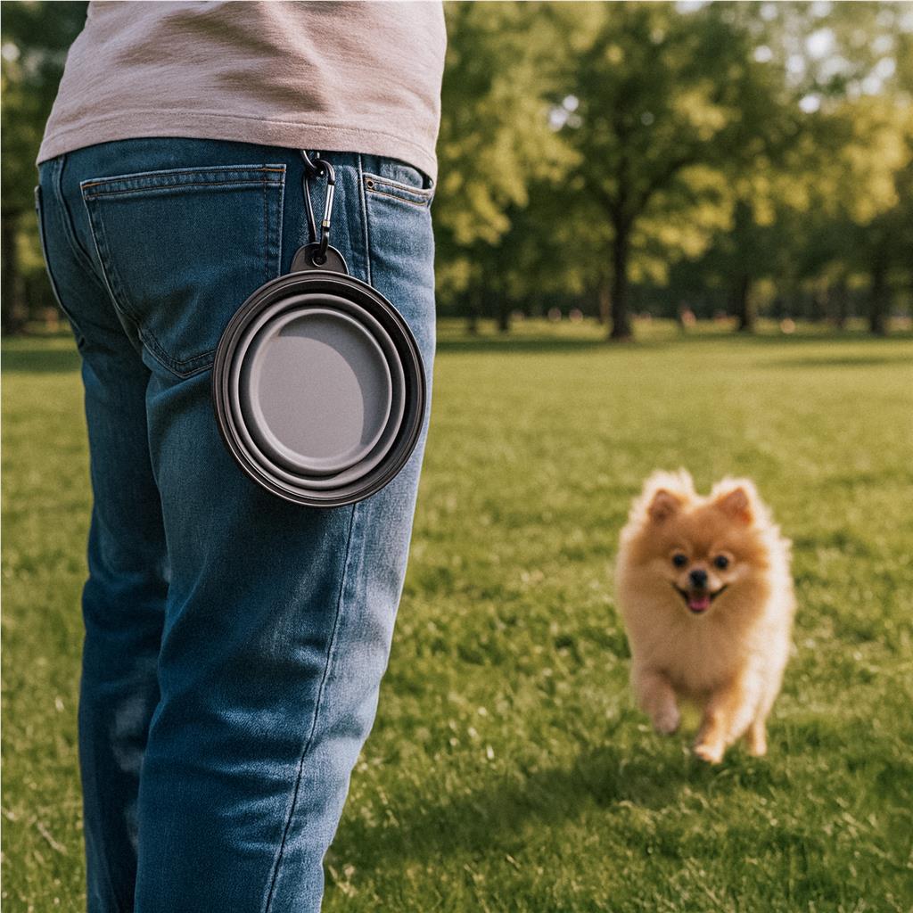 Altitude Poppy Collapsible Silicone Pet Bowl – 300ml