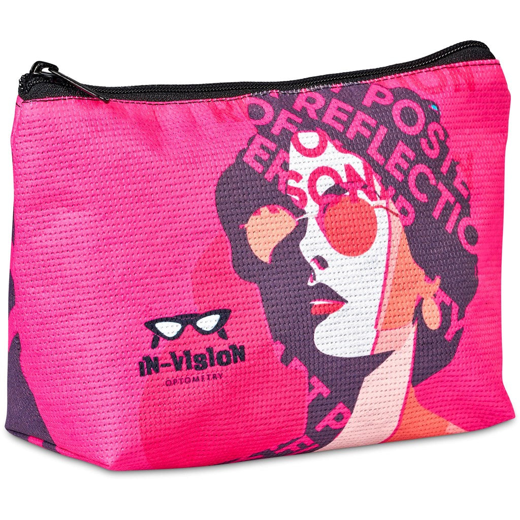 Pre-Printed Sample Hoppla Leanne Recycled PET Stitch-Bond Midi Toiletry Bag