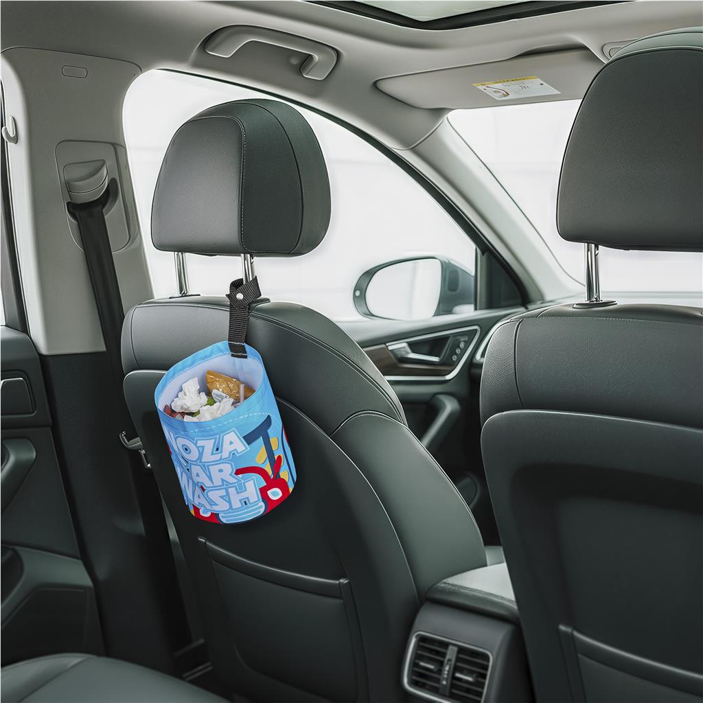Pre-Printed Sample Hoppla Auto Polyester Car Refuse Holder