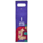 Pre-Printed Sample Hoppla Velto RPET Felt Single Wine Carrier